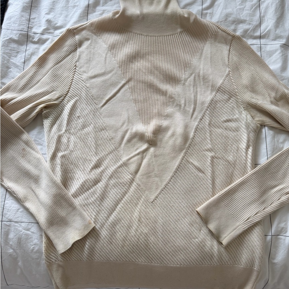 Louis Vuitton Beige Knit Sweater